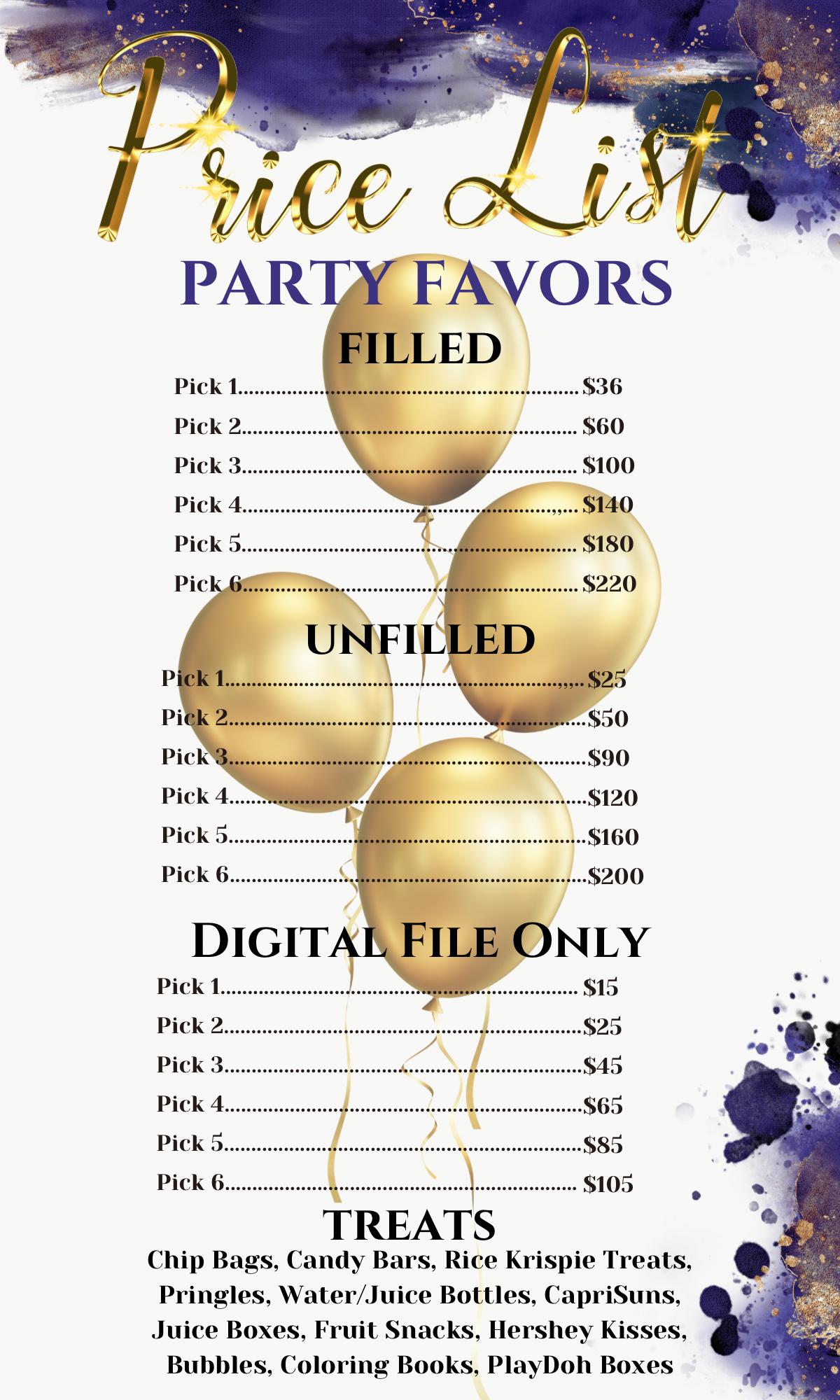 Custom Party Favors