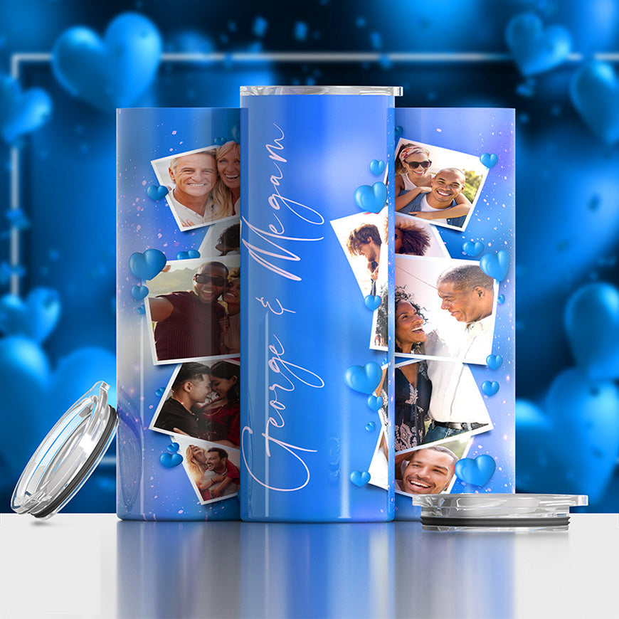 Love Photo Tumbler (10 Photos) - 20 oz