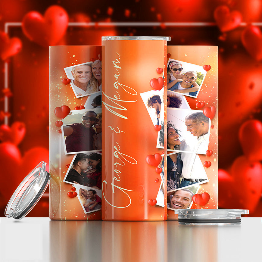 Love Photo Tumbler (10 Photos) - 20 oz