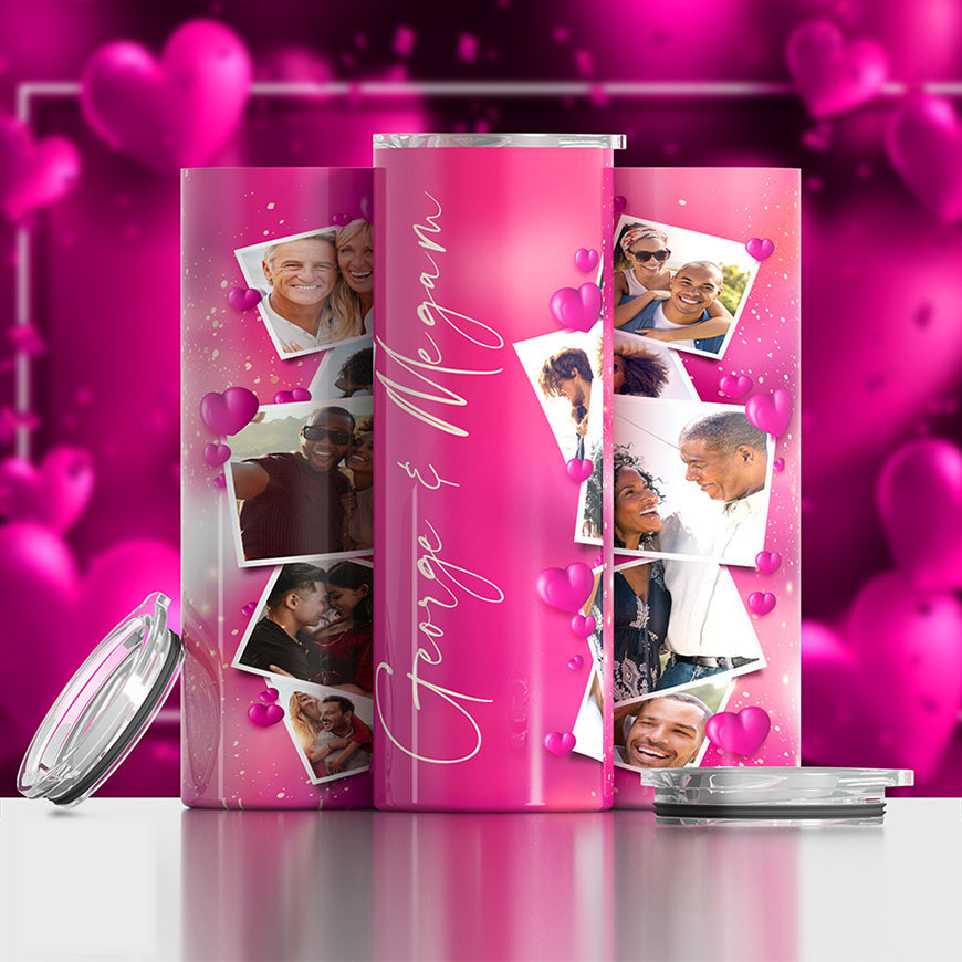 Love Photo Tumbler (10 Photos) - 20 oz