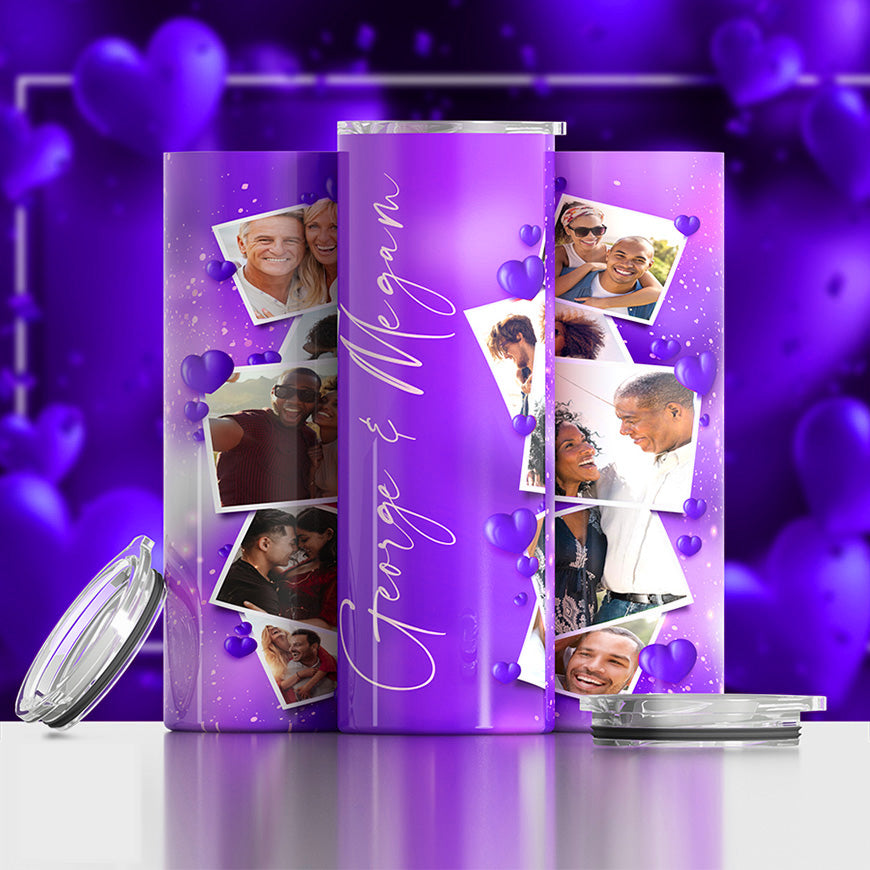 Love Photo Tumbler (10 Photos) - 20 oz
