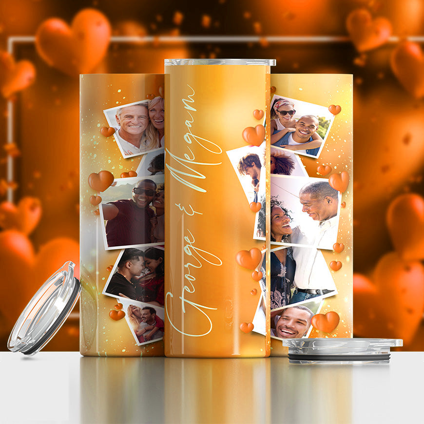Love Photo Tumbler (10 Photos) - 20 oz