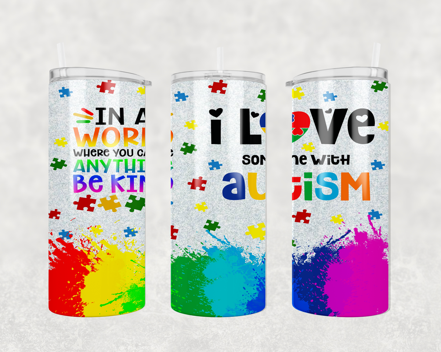 Autism/Be Kind - 20 oz Tumbler