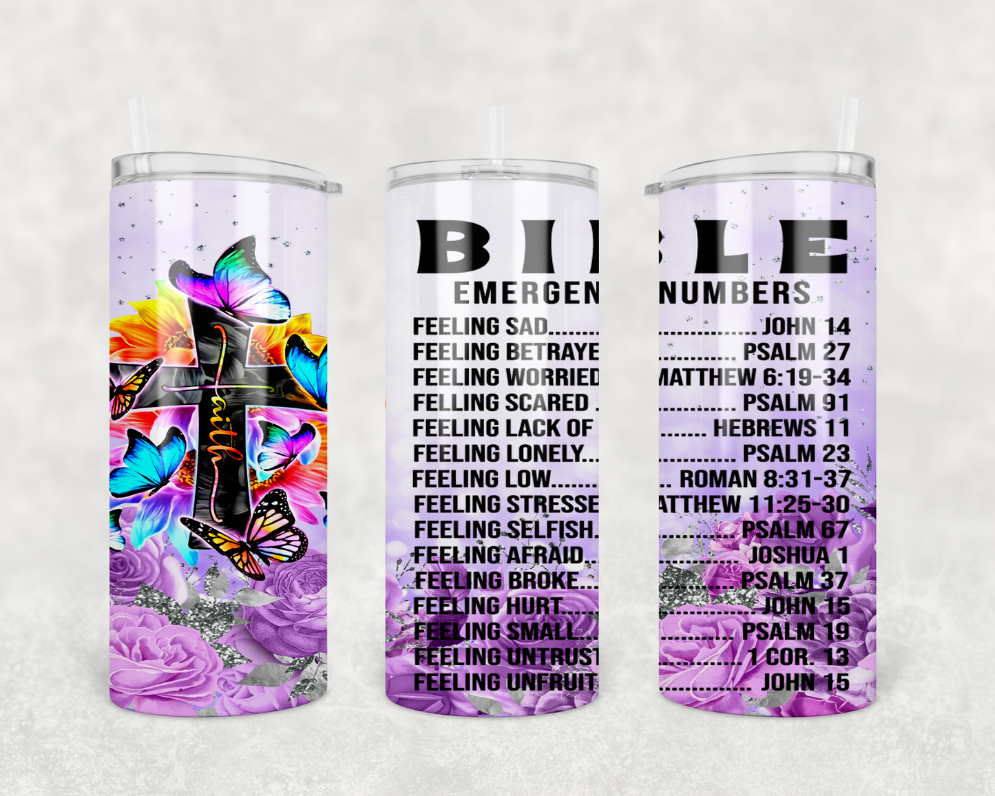 Bible Emergency Numbers - 20 oz Tumbler