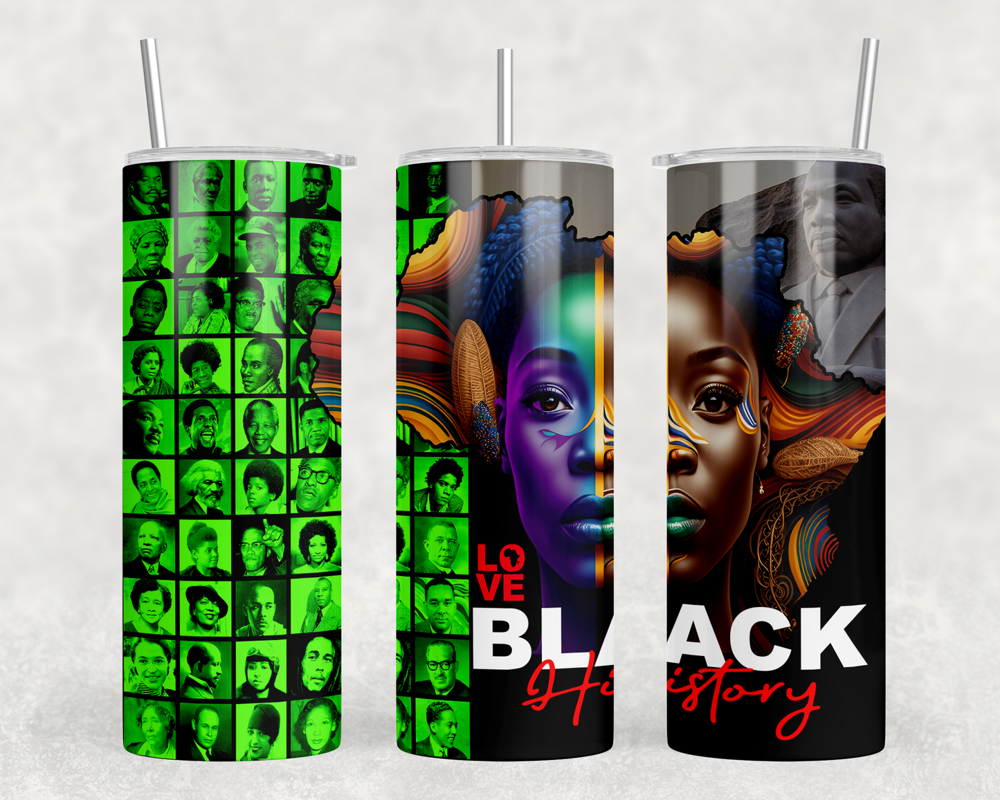 Faces of Black History - 20 oz Tumbler - Woman