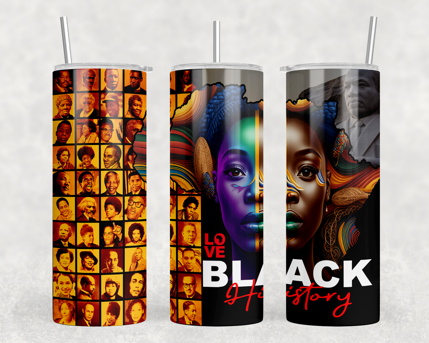 Faces of Black History - 20 oz Tumbler - Woman