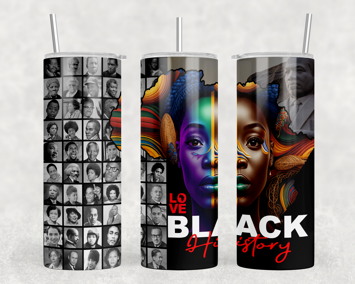 Faces of Black History - 20 oz Tumbler - Woman