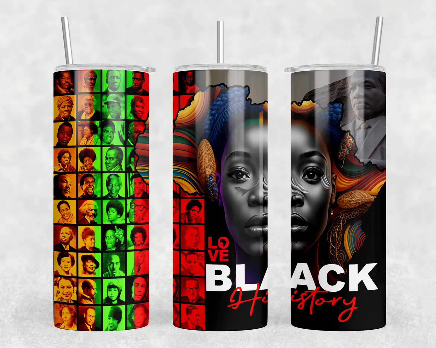 Faces of Black History - 20 oz Tumbler - Woman