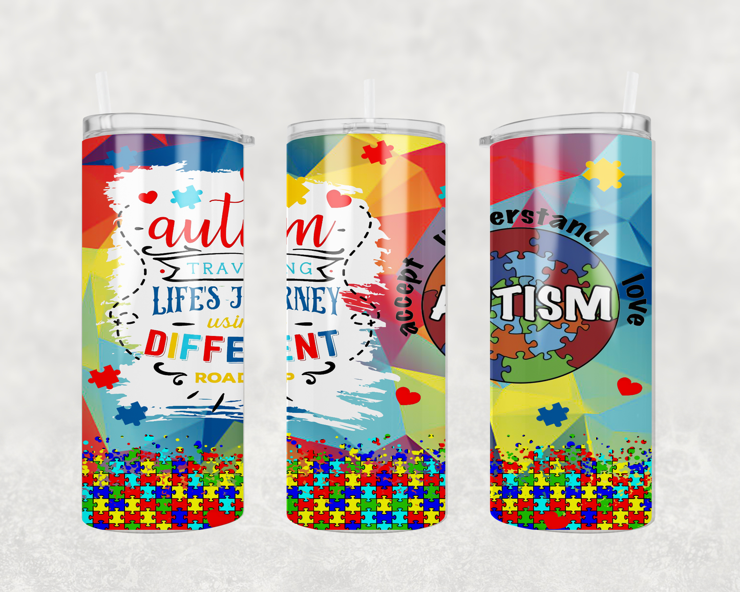Autism/Life's Journey - 20 oz Tumbler