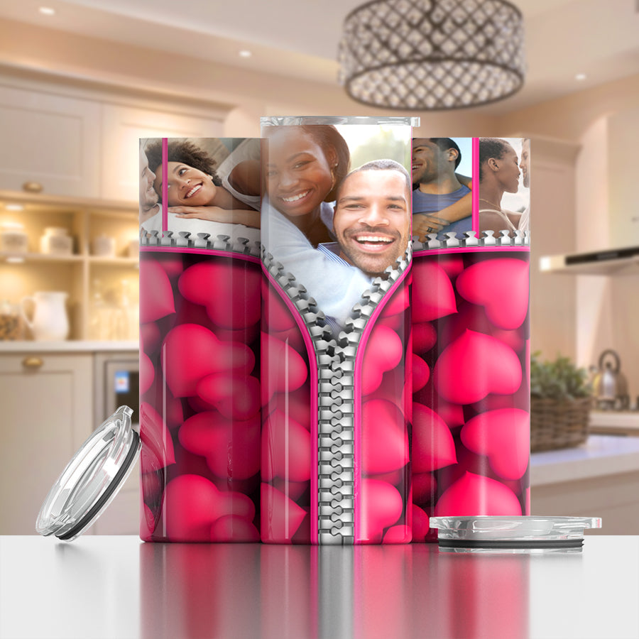 Love Photo Tumbler - 20 oz (5 Photos)