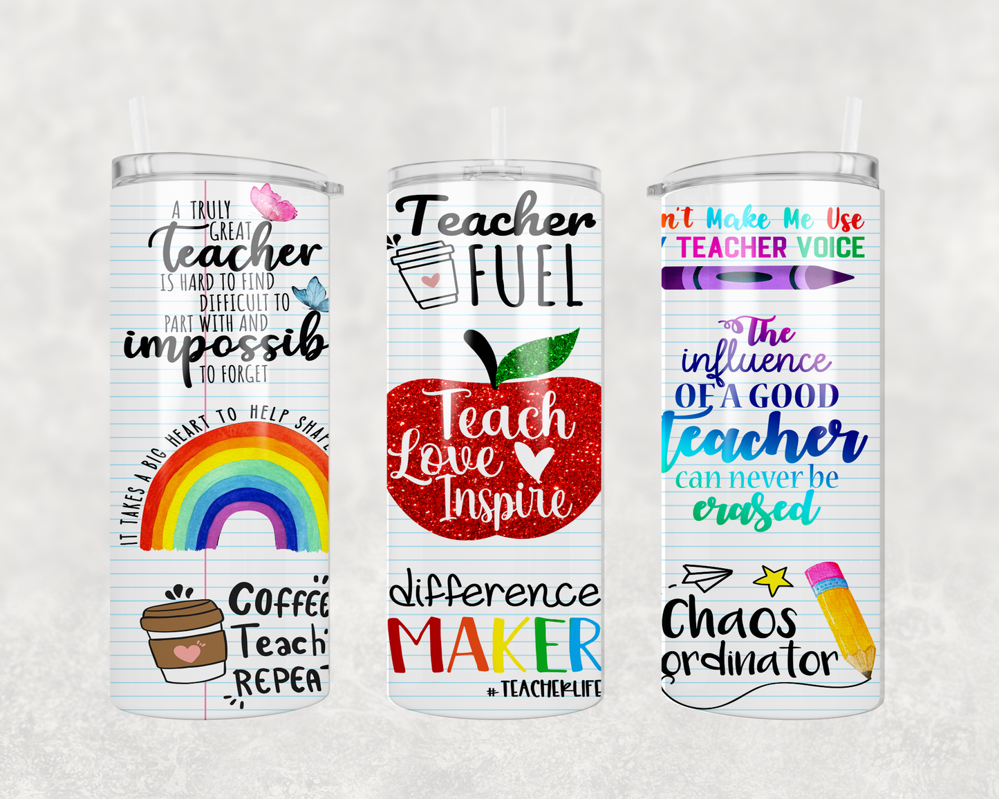 Teach, Love, Inspire - 20 oz Tumbler
