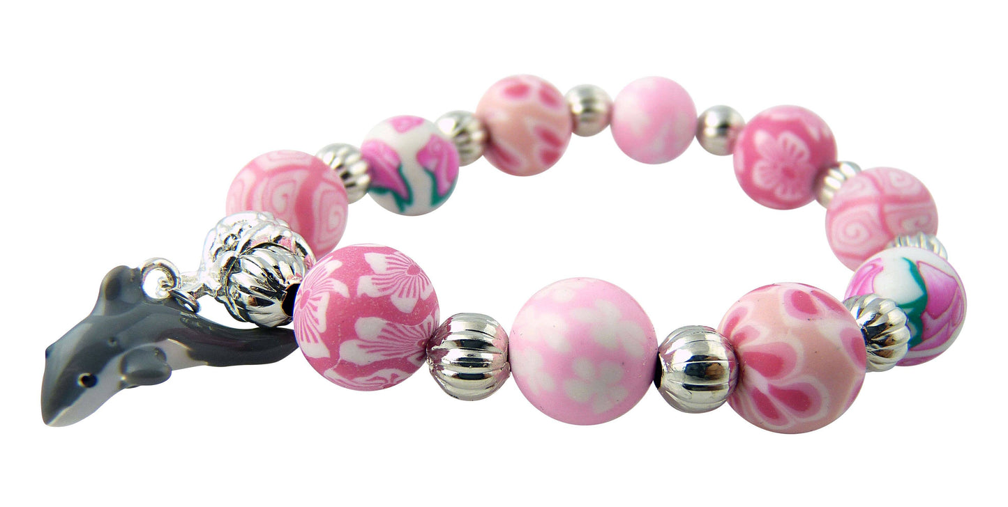 Girl's Jewelry Bracelet with Dolphin Charm