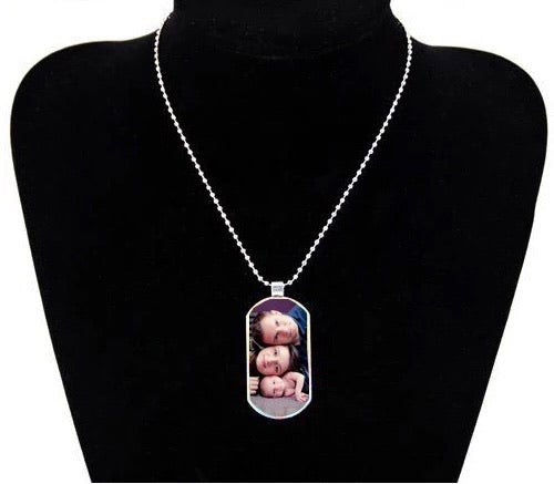 Double-Sided Dog Tag Necklace