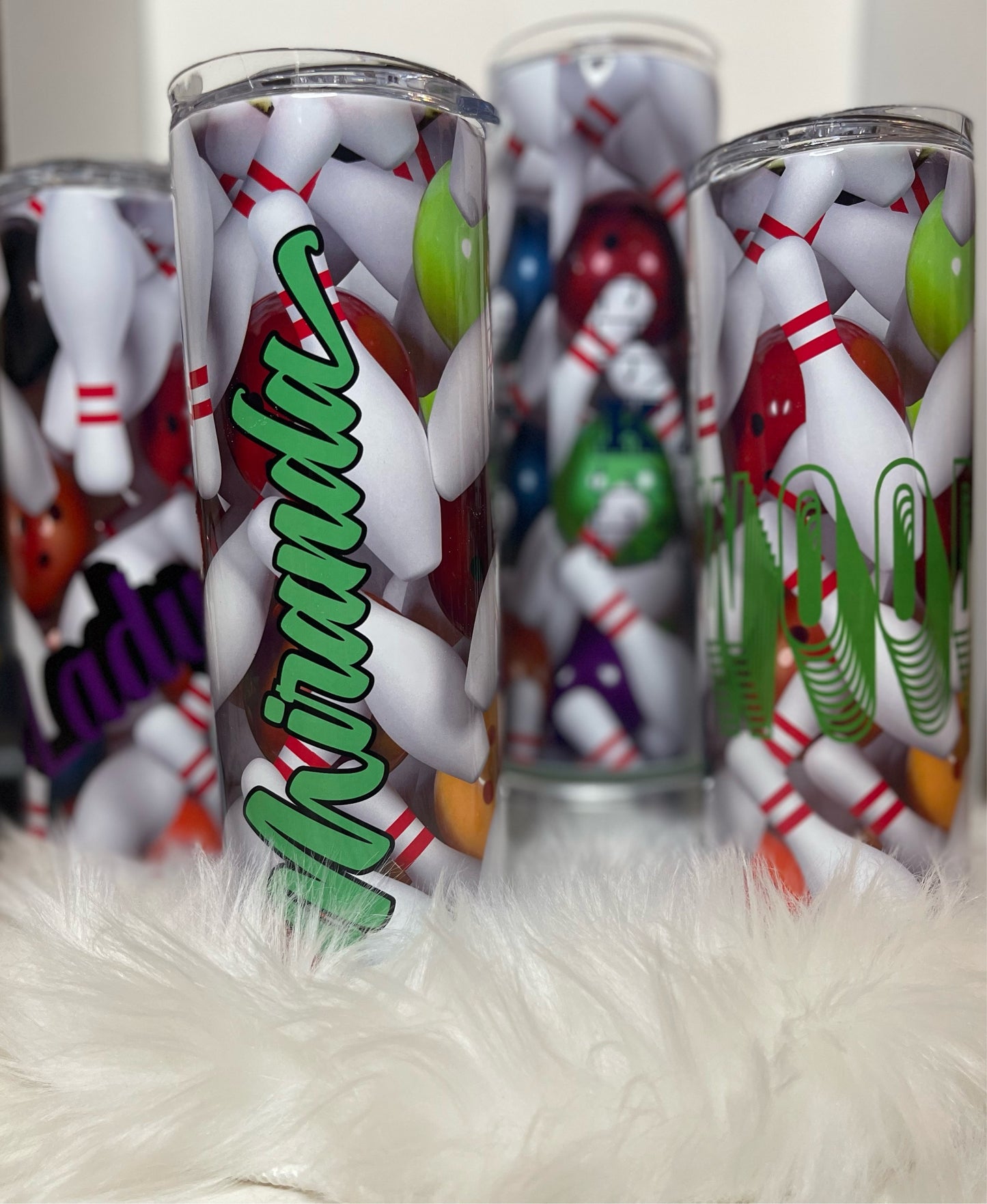 Bowling Balls/Pins - 20 oz Tumbler