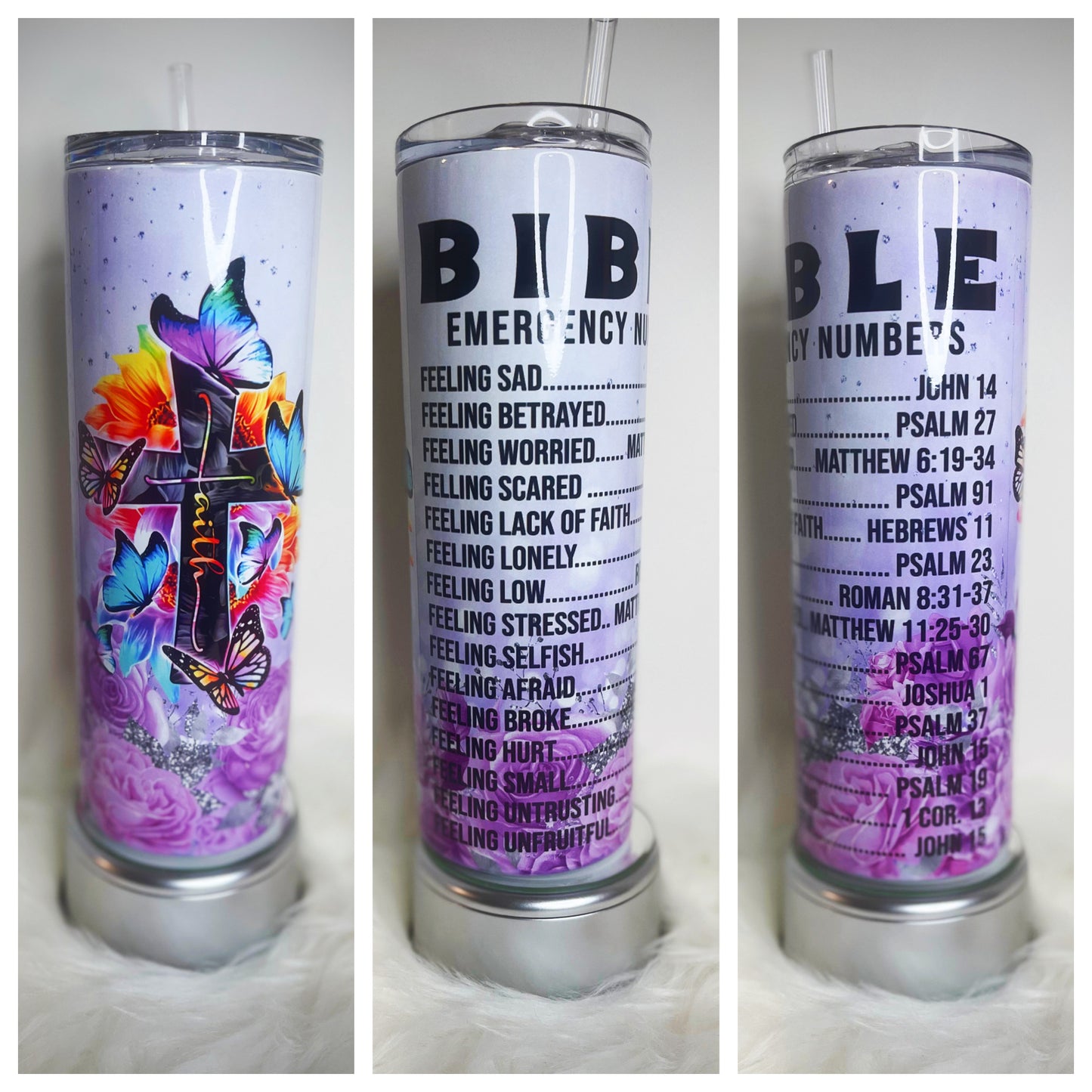 Bible Emergency Numbers - 20 oz Tumbler