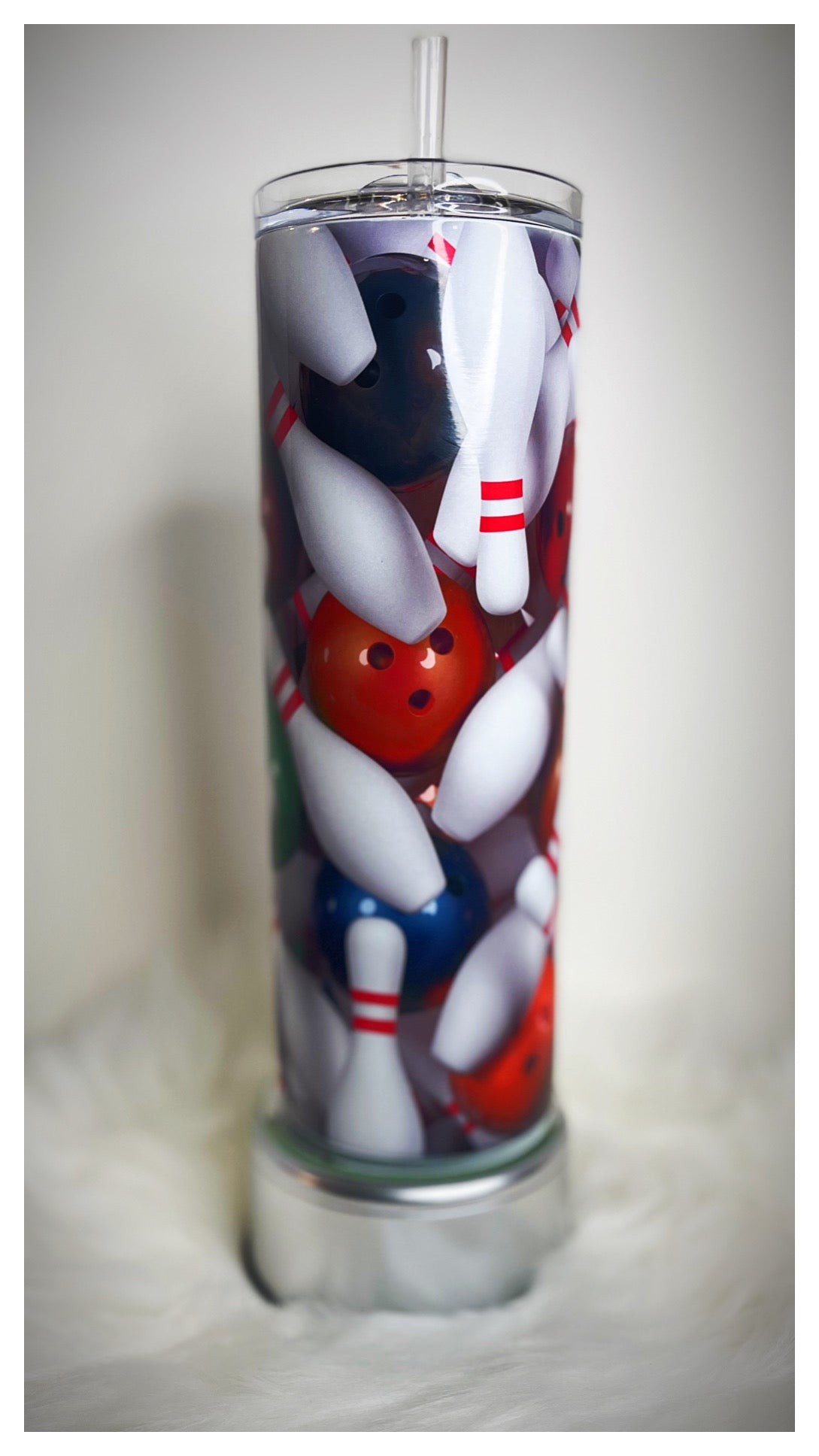 Bowling Balls/Pins - 20 oz Tumbler