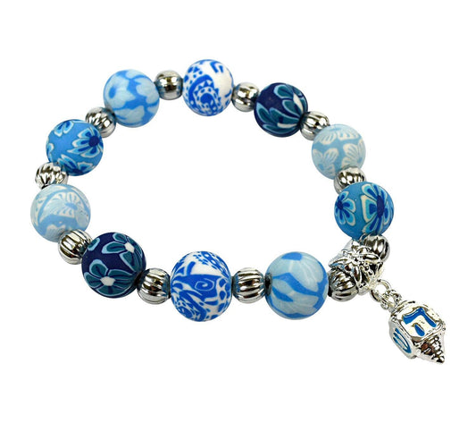 Girl's Jewelry Bracelet with Chanukkah  Dreidel Charm
