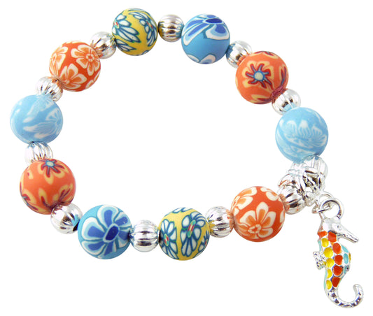 Girl's Jewelry Bracelet with Sea Horse Charm