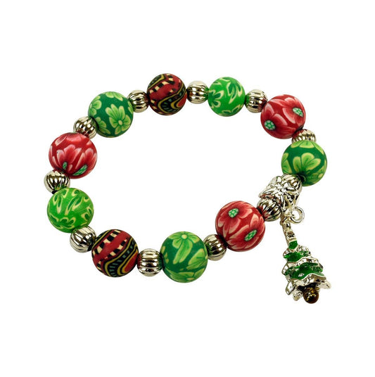 Girl's Jewelry Bracelet with Christmas Tree Charm