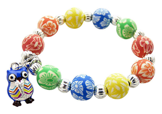 Girl's Jewelry Bracelet with Owl Charm