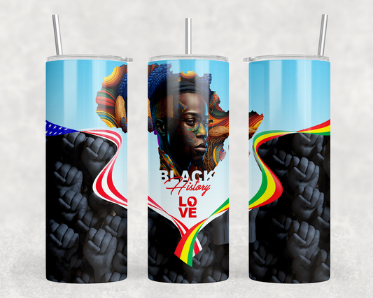 Love Black History - 20 oz Tumbler