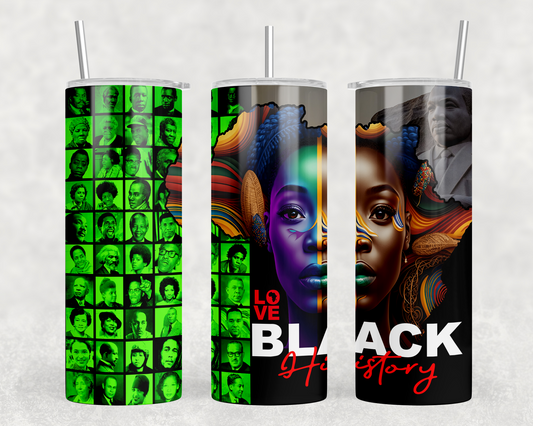 Faces of Black History - 20 oz Tumbler - Woman