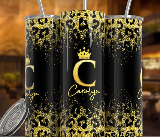 Leopard Alphabet Tumbler