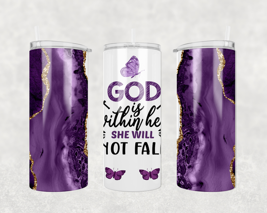 God is Within Her - 20 oz Tumbler