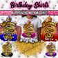 "Queens are born in..." Birthday T-Shirt (Glitter)