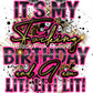 "Lit! Lit! Lit!" Birthday T-Shirt (Explicit Language)
