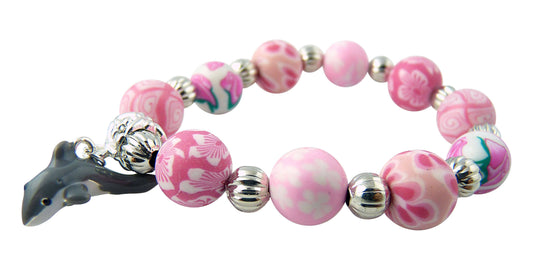 Girl's Jewelry Bracelet with Dolphin Charm
