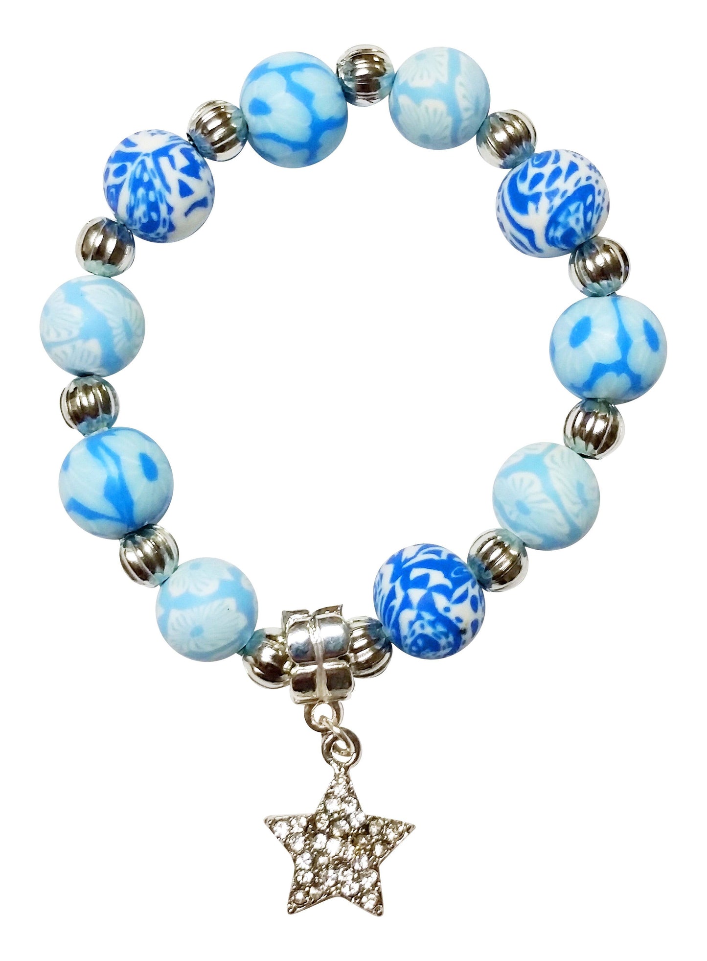 Girl's Jewelry Bracelet with Rhinestone Star Charm